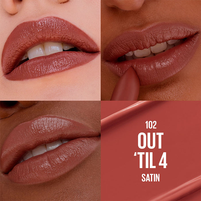 Labial Maybelline Miley Hidra 102 Satín Out