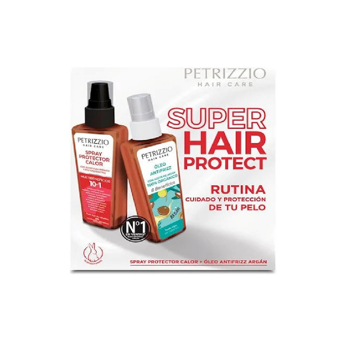 Estuche Petrizzio Oleo Antifrizz + Spray Protector Calor