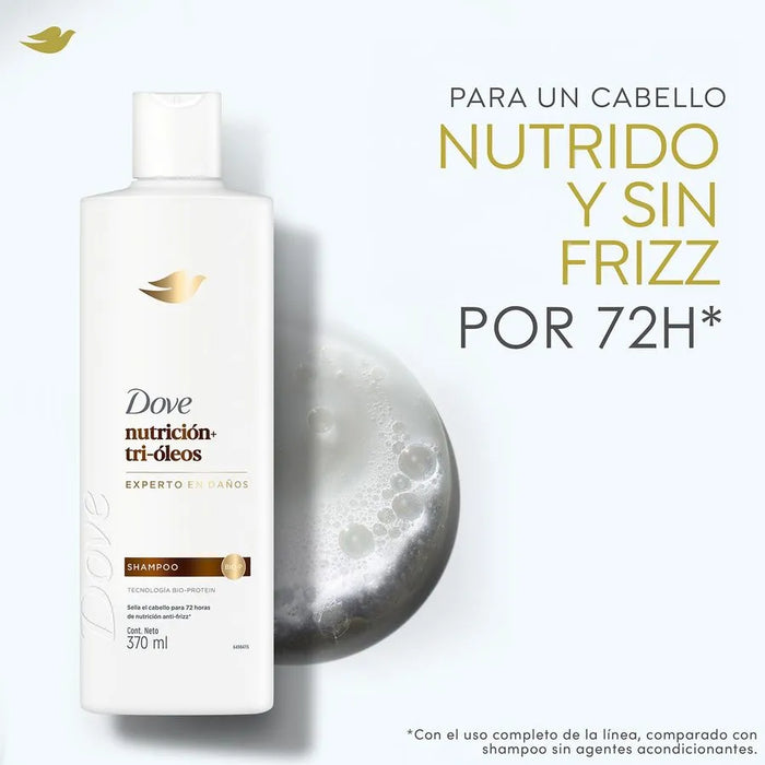 Shampoo Dove Nutricion + tri oleos 370 ml