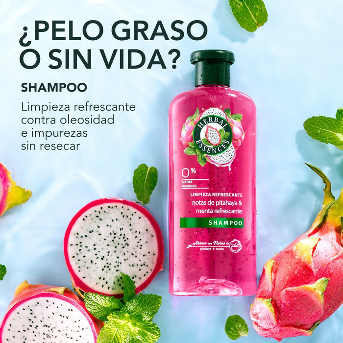 Shampoo Herbal Essences Pitahaya y Menta 400ml
