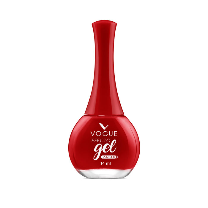 Esmaltes Vogue Efecto Gel Sofisticada 14ml (Rojo)
