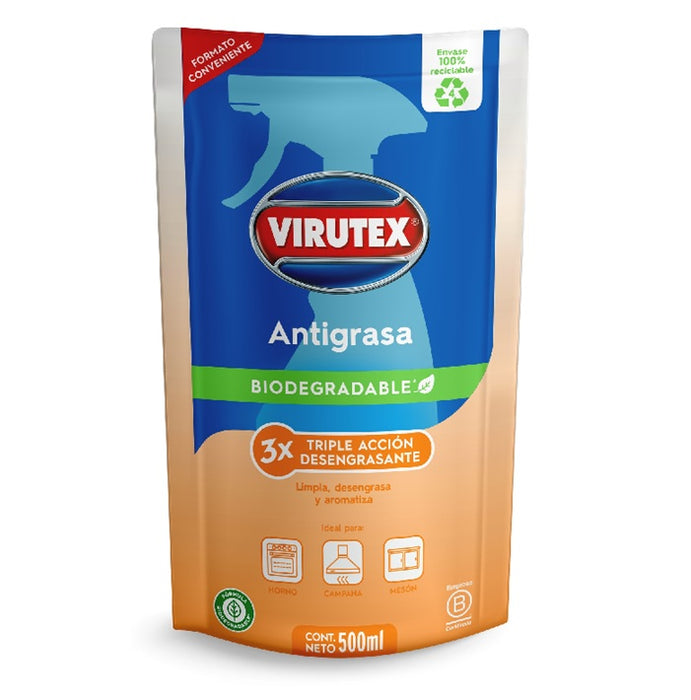 Doypack Virutex Antigrasa 500 Ml