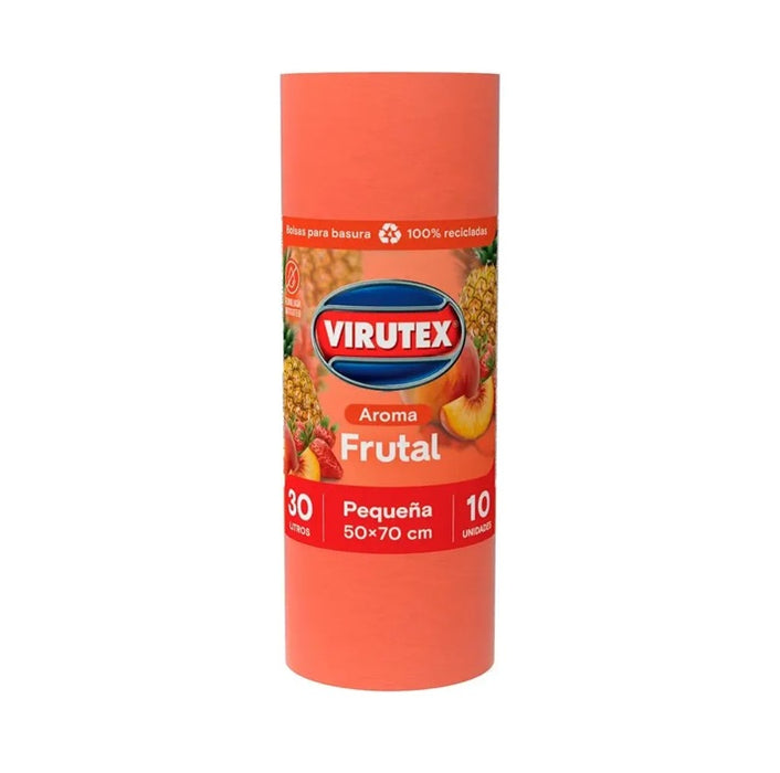 Bolsa de Basura Virutex 100% reciclada 50x70 Aroma Frutal 10unid