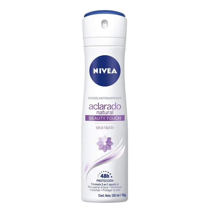Desodorante spray Nivea Aclarado Natural Beauty Touch mujer 150ml