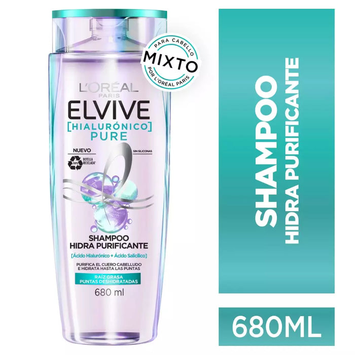 Shampoo Elvive Hialurónico Pure 680ml