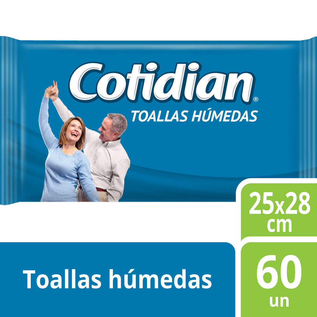 TOALLAS HUMEDAS COTIDIAN ADULTO X40 UNIDADES