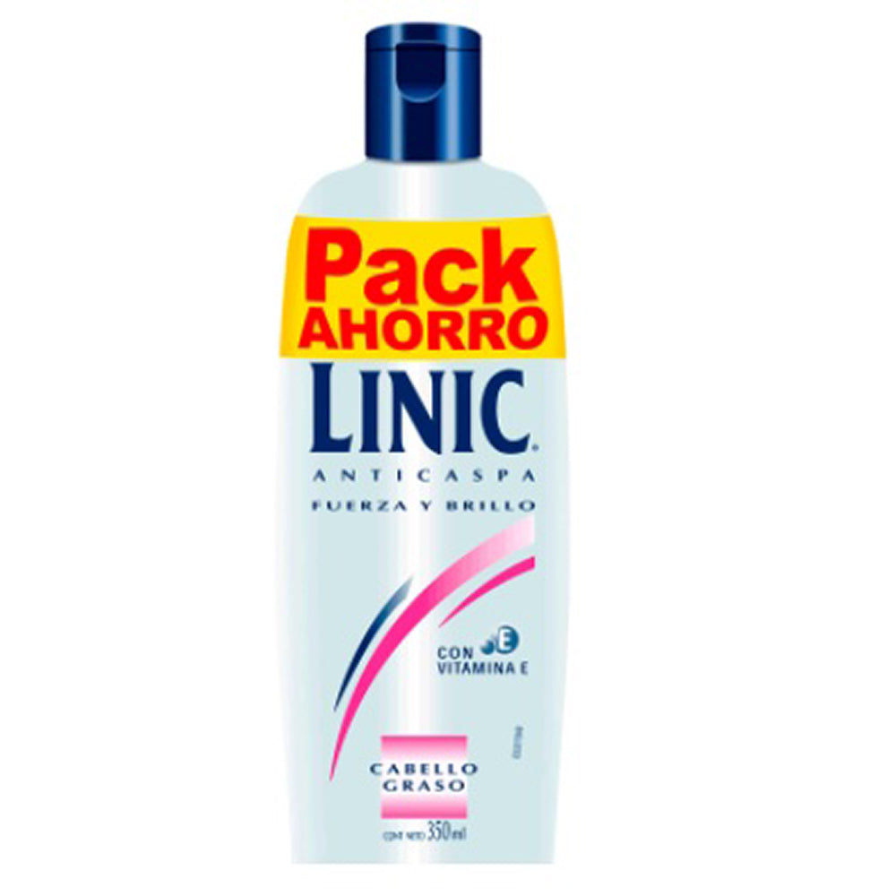 Shampoo Linic Anticaspa cabello graso pack x2 350ml — Perfumería La Mundial