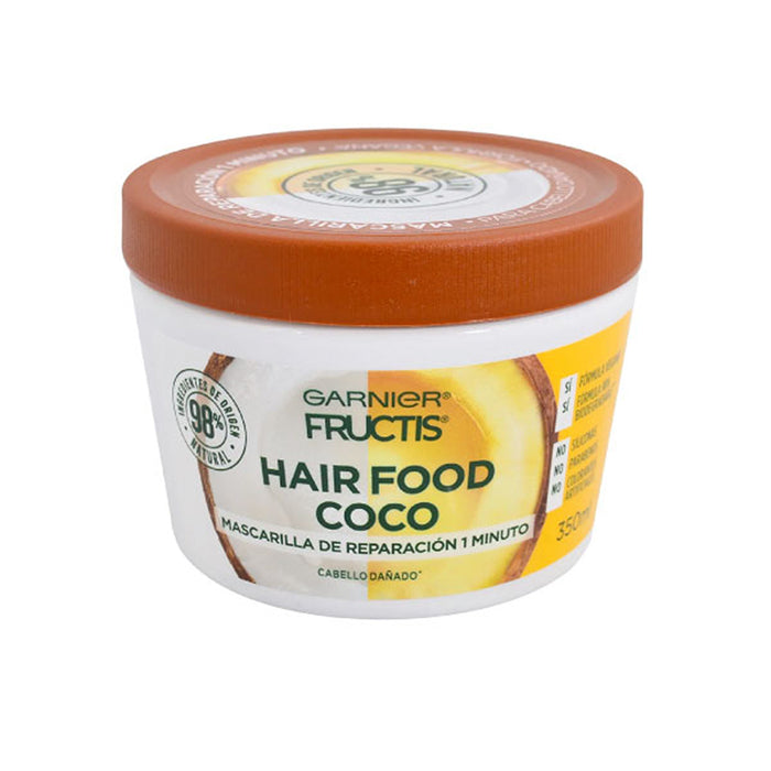 Pack x 3 Mascarilla capilar Fructis Hair Food coco 350ml