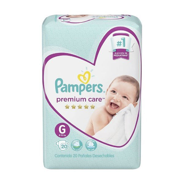 Pañales Pampers Premium Care G 20 unds