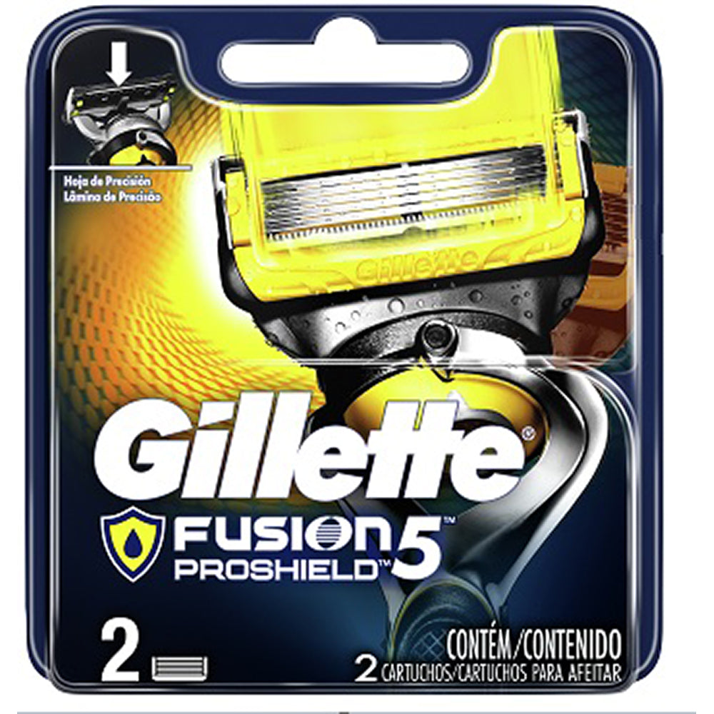 Recharge De 4 Lames Gillette Fusion5 ProShield - Compatible ProGlide, Neuve Sous Blister, Fabriqué En Allemagne