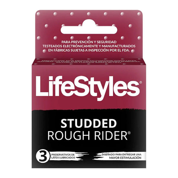 Preservativo LifeStyles Studded Rough Rider 3 unidades