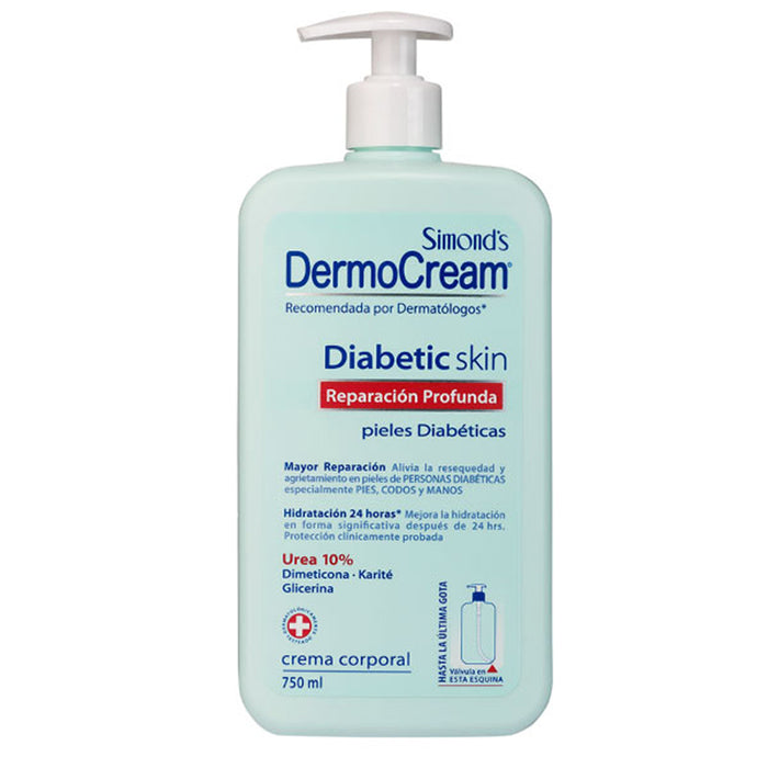 Crema corporal Simond's Dermocream Diabetic Skin 750ml