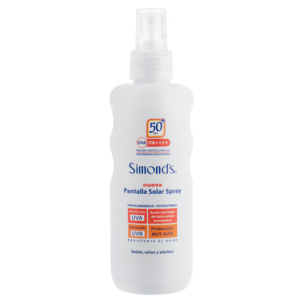 Protector solar spray Simonds FPS50 190ml — Perfumería La Mundial