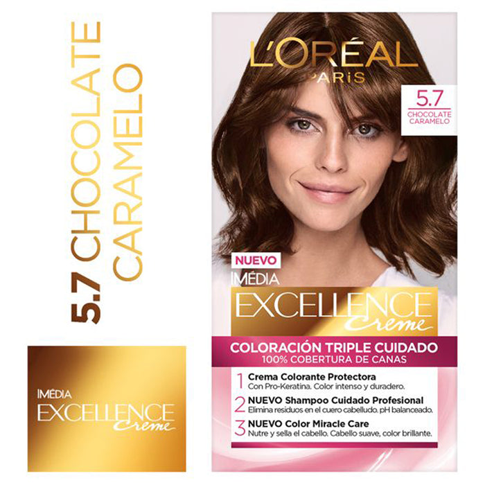Excellence Loreal 5.7 Chocolate Caramelo