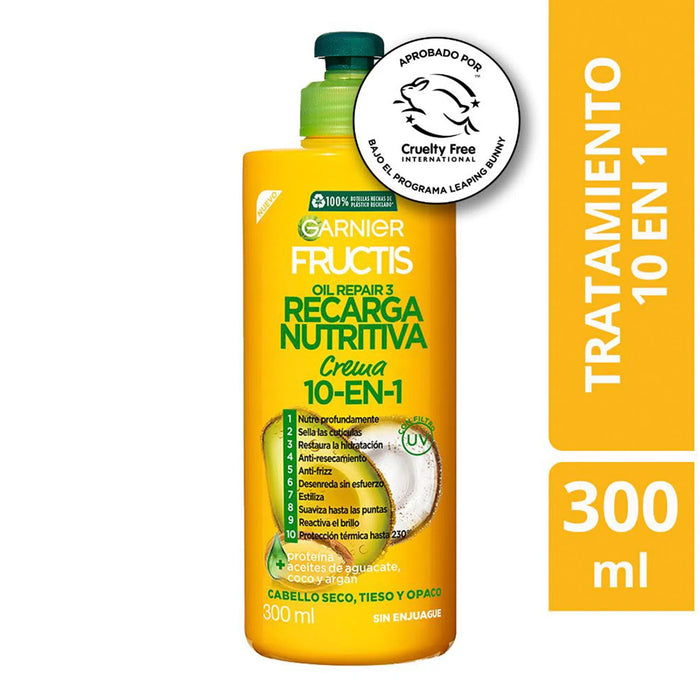 Fructis Crema Recarga Nutritiva 10 en 1 300ml