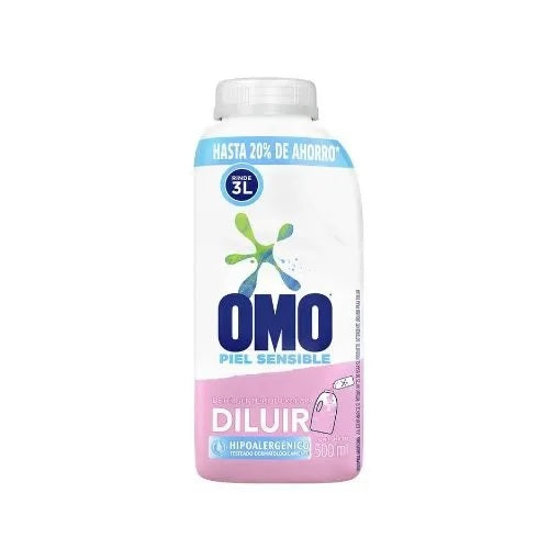 Detergente líquido Omo piel sensible para diluir 500ml