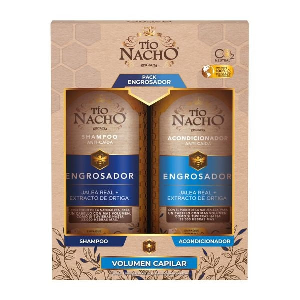 Pack Tío Nacho Engrosador shampoo + acondicionador 415ml