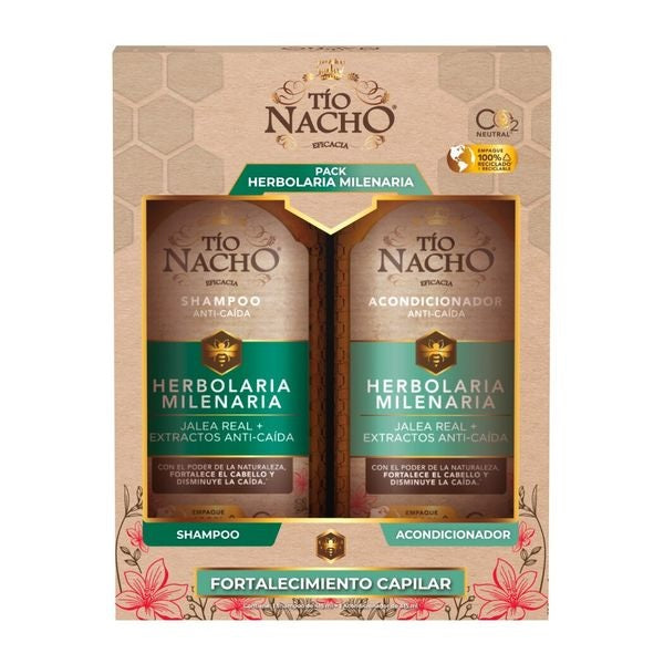 Pack Tío Nacho Herbolaria shampoo + acondicionador 415ml