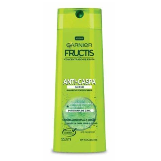 Pack x 3 Shampoo Fructis Anticaspa Graso 350ml