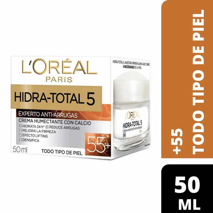 Crema Loreal Hidratotal 5 Antiarrugas +55 50ml
