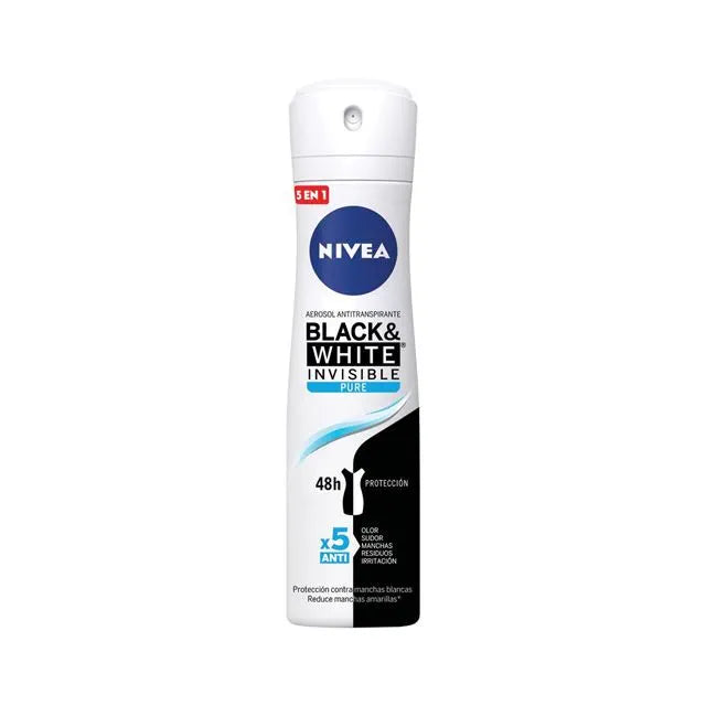 Desodorante spray Nivea B&W Pure Mujer 150ml