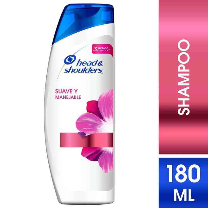 Shampoo Head & Shoulders Suave y manejable 180ml