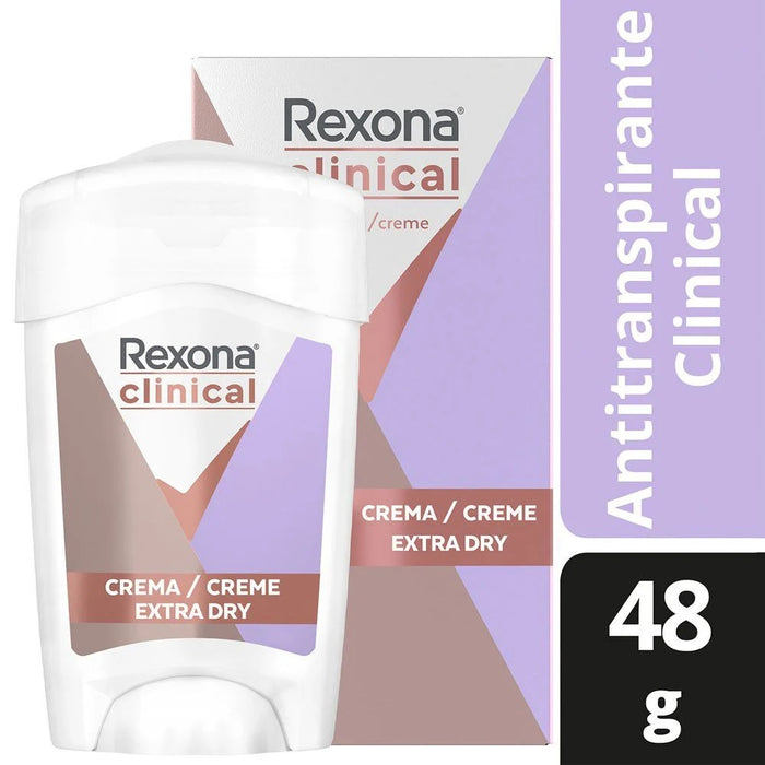 Desodorante barra Rexona Clinical Women Extra Dry 48gr