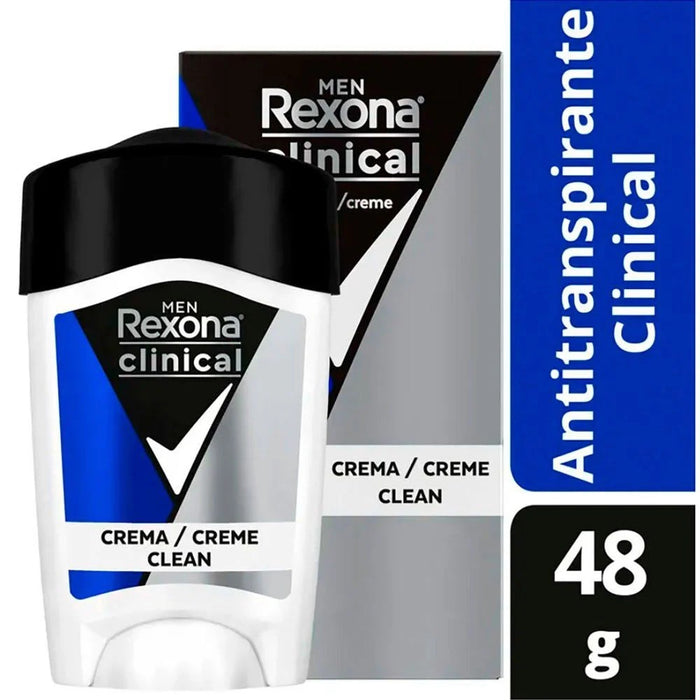 Desodorante barra Rexona Clinical Men Clean 48gr