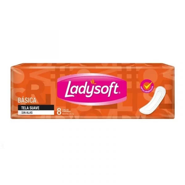 Pack x 3 Toalla higiénica Ladysoft Básica Plana